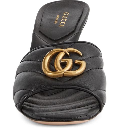 gg quilted slide sandal gucci|gucci slide sandals price.